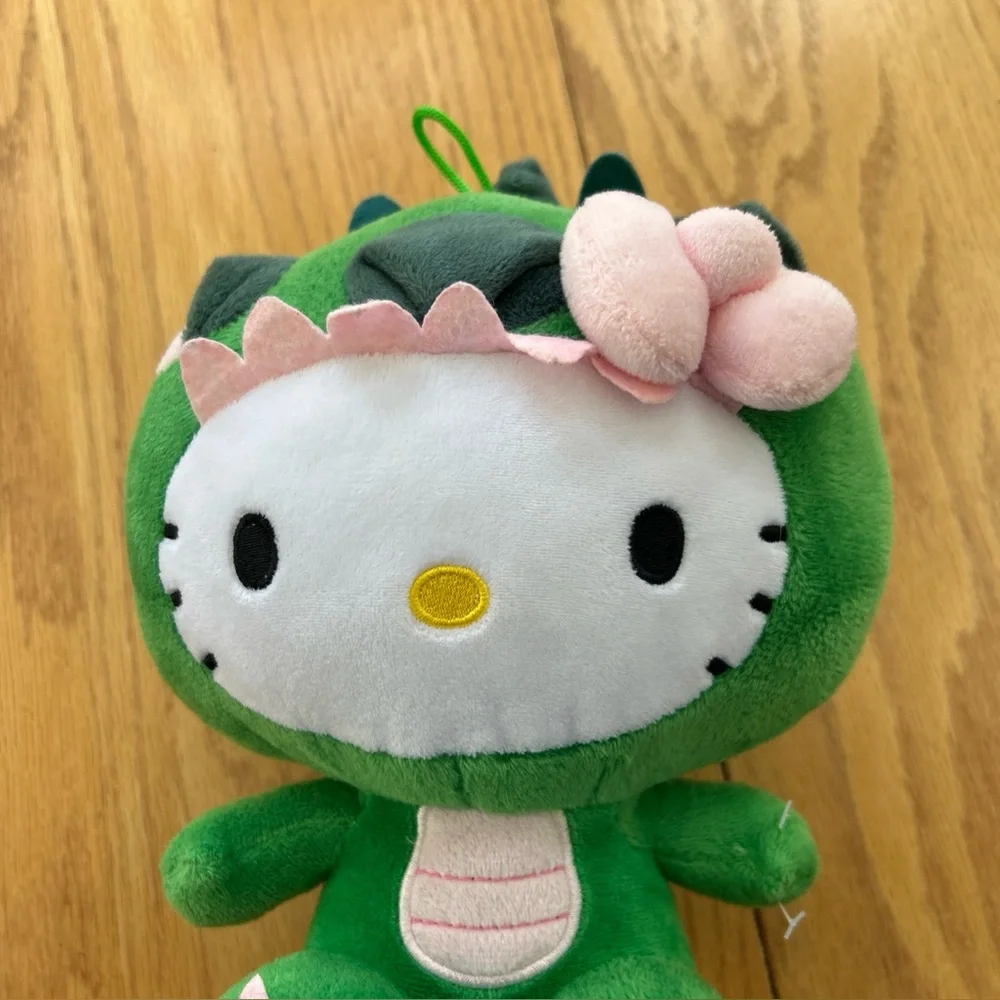 Hello Kitty Green Dragon Dinosaur Plush Stuffed Animal Fiesta Sanrio 10”